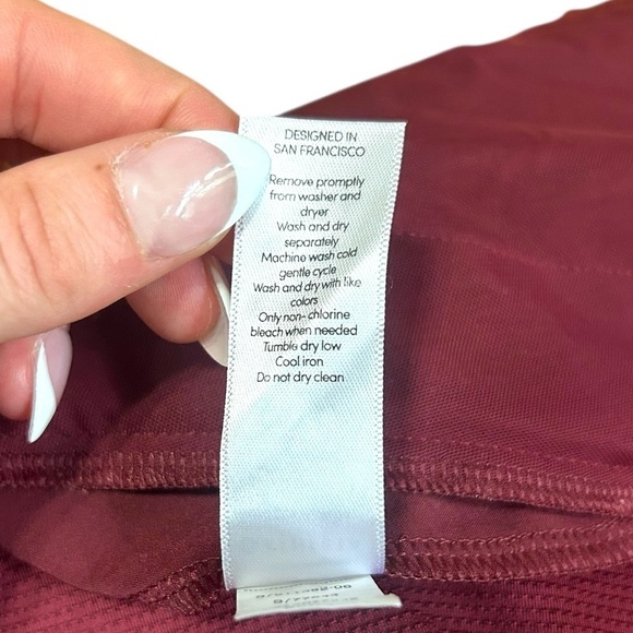 Athleta Burgundy Active Skort Skirt Size 0 Pockets Zip Pockets - Picture 10 of 10